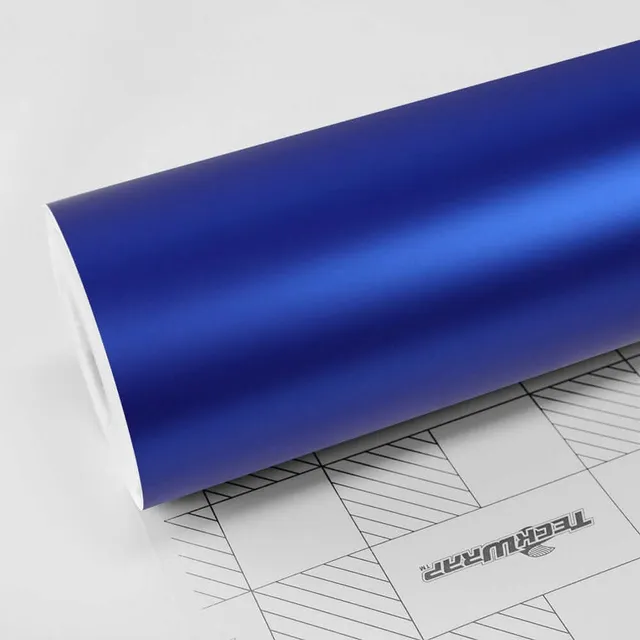 TeckWrap Admiral Blue vinyl wrap film texture · Specced