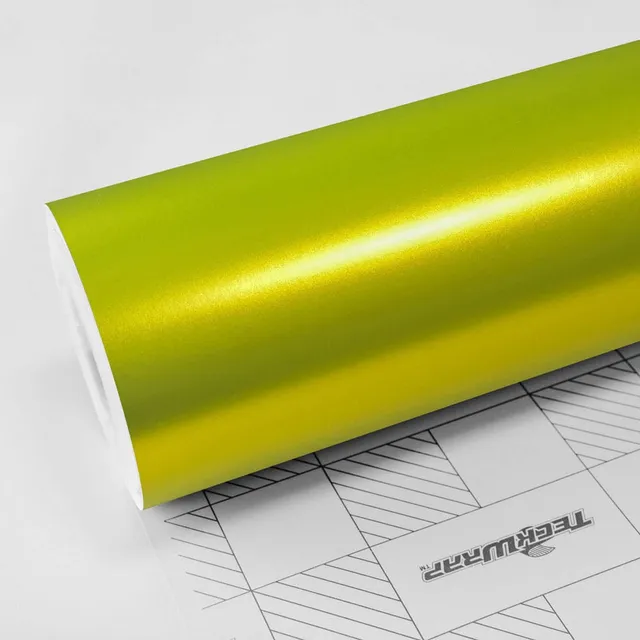 TeckWrap Yellow Lime vinyl wrap film texture · Specced